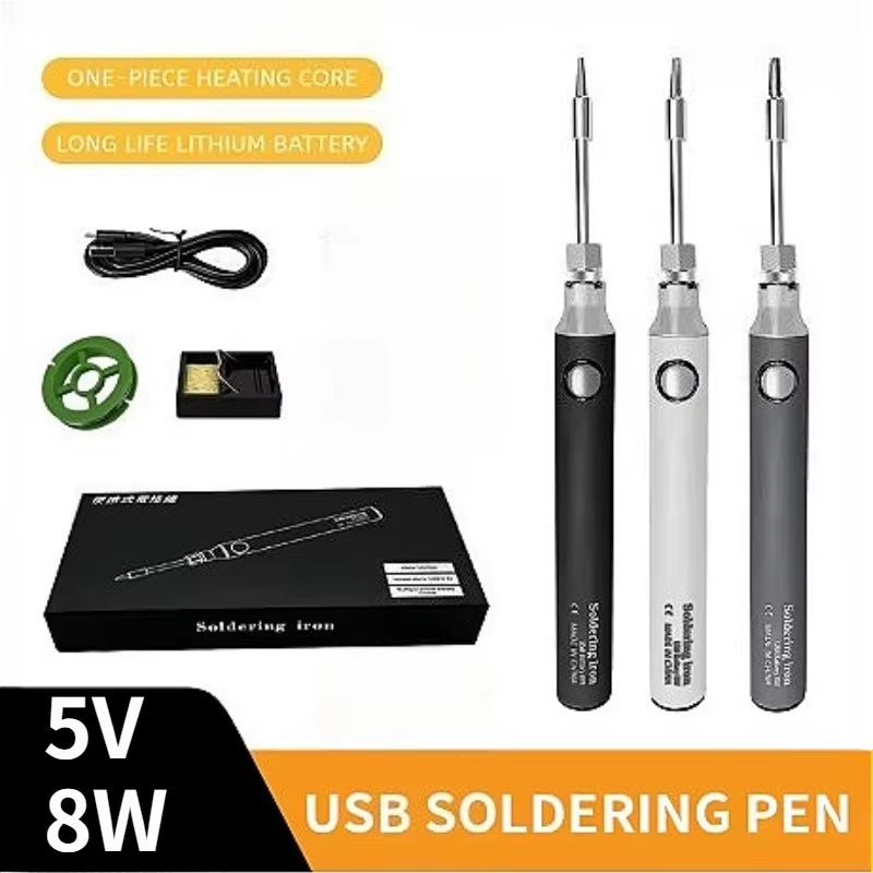 USB Charging Thread Cord Burner Welding Pen Portable Soldering Iron 5V Wax Melt Wire Burner for Jewelry,Leathercraft,Crayon