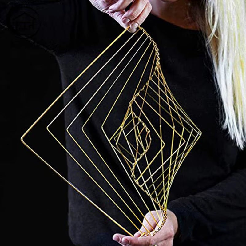 Square Wave Kinetic Spinner Creative Design of Decorative Ornaments Modern Abstract Ornaments Autism ADHD Toys Fidget