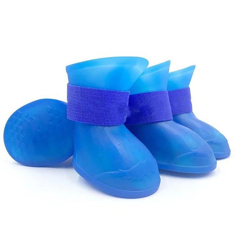 Ultimate Christmas Gift for Pet Owners! Dualpet Waterproof Dog Boots - the Anti-Slip Rain Shoes Dogs Love to Wear. Secure & Comfortable Fit (S-XL). Give the Gift of Dry, Happy Adventures Cartoon Pattern Dog Paw Protectors