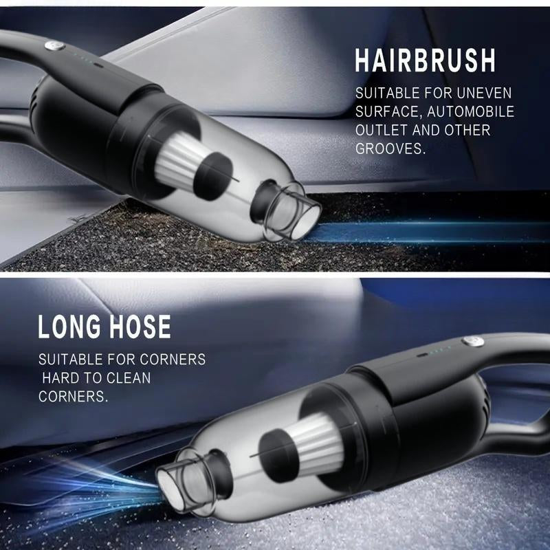 Cordless Car Vacuum High Power, 42000Pa/55W, Robustclean Mini Vacuum with Flexible Hose and Pet Brush, Portable Vacuum for Car Interior Home Cleaning Cleaner Automotive