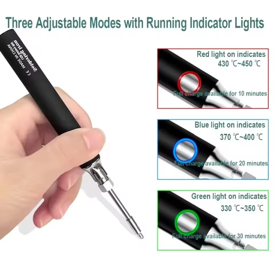 USB Charging Thread Cord Burner Welding Pen Portable Soldering Iron 5V Wax Melt Wire Burner for Jewelry,Leathercraft,Crayon