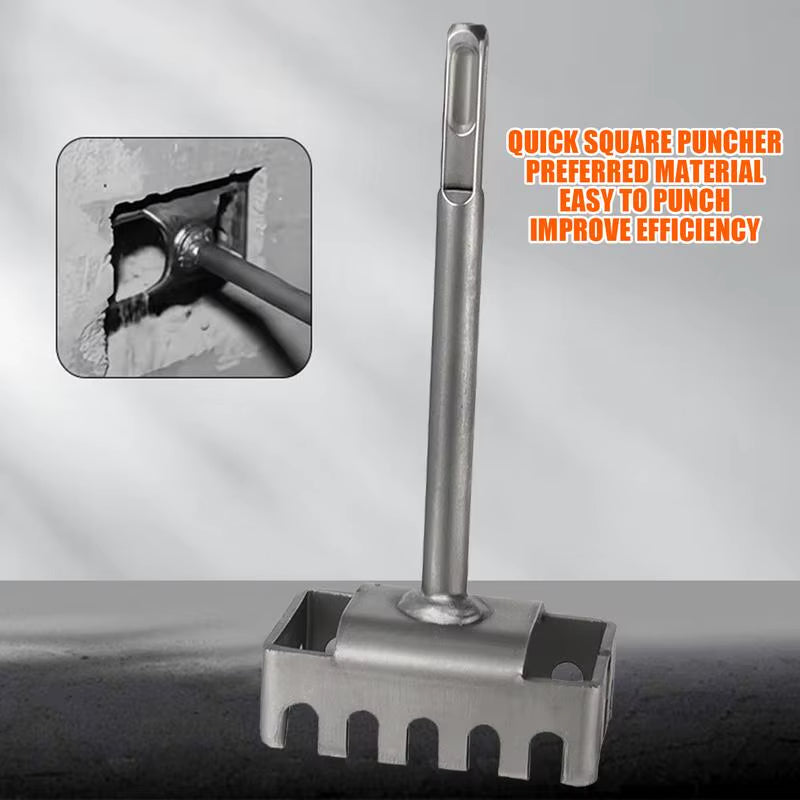 Creative Square Hole Cutter for Electrical Box 86-Type Square Socket High Carbon Steel Puncher for Water Electricity Installatio