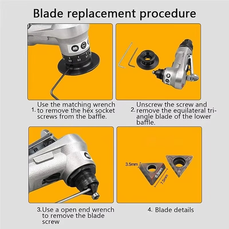 Sturdy Chamfering Mini Deburring Metal 30000Rpm Circular Edge, 45 Degree Tile Pneumatic Chamfering Tool,For Chamfering Metal