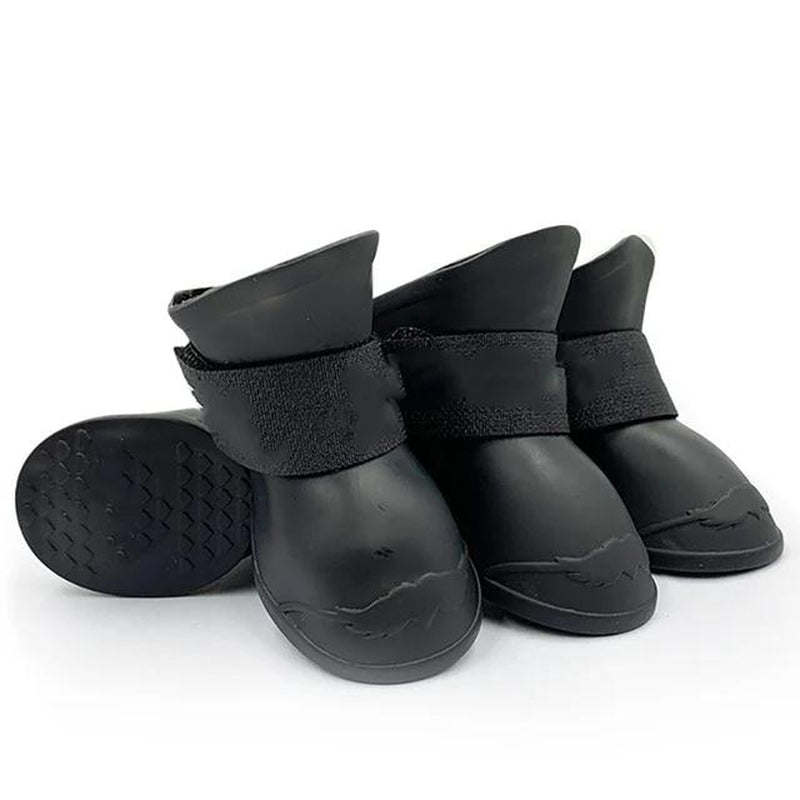 Ultimate Christmas Gift for Pet Owners! Dualpet Waterproof Dog Boots - the Anti-Slip Rain Shoes Dogs Love to Wear. Secure & Comfortable Fit (S-XL). Give the Gift of Dry, Happy Adventures Cartoon Pattern Dog Paw Protectors