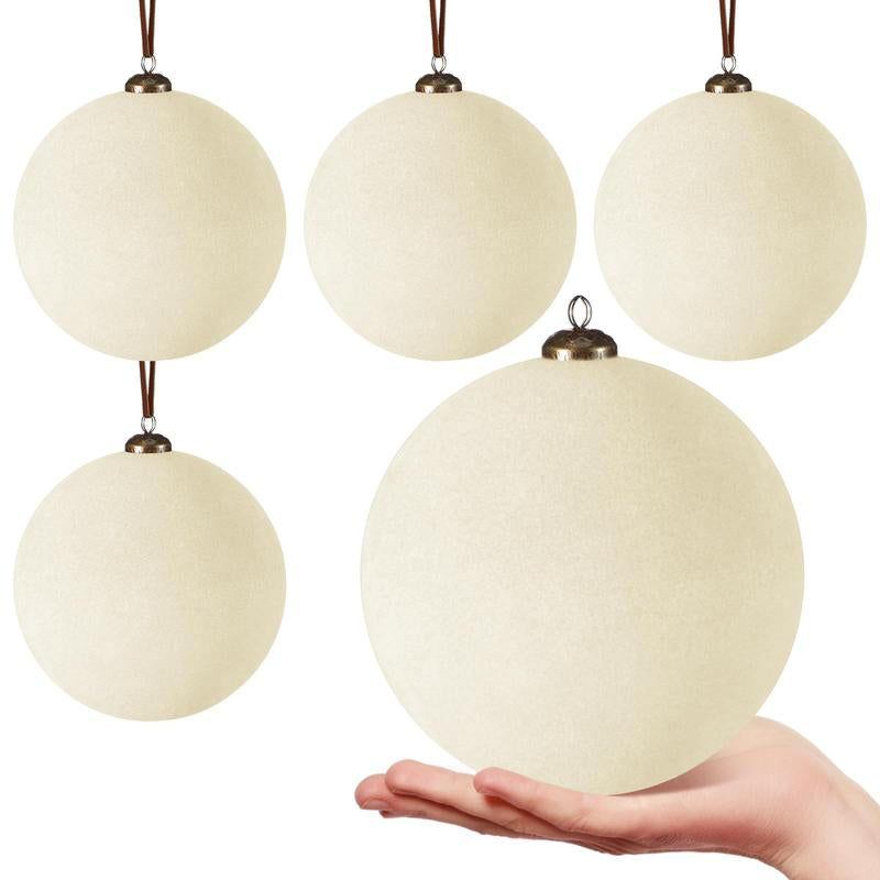 Velvet Christmas Balls Christmas Ornaments Flocked Christmas Tree Ball Ornaments Multicolor Hanging Ornaments for Home Family Holiday Wedding Party Christmas Decor Festive Atmosphere Decoration Xmas Tree Decoration Christmas Gifts