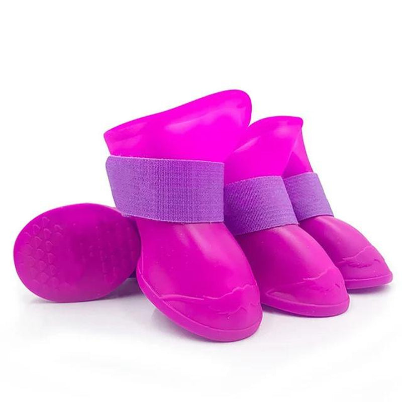 Ultimate Christmas Gift for Pet Owners! Dualpet Waterproof Dog Boots - the Anti-Slip Rain Shoes Dogs Love to Wear. Secure & Comfortable Fit (S-XL). Give the Gift of Dry, Happy Adventures Cartoon Pattern Dog Paw Protectors