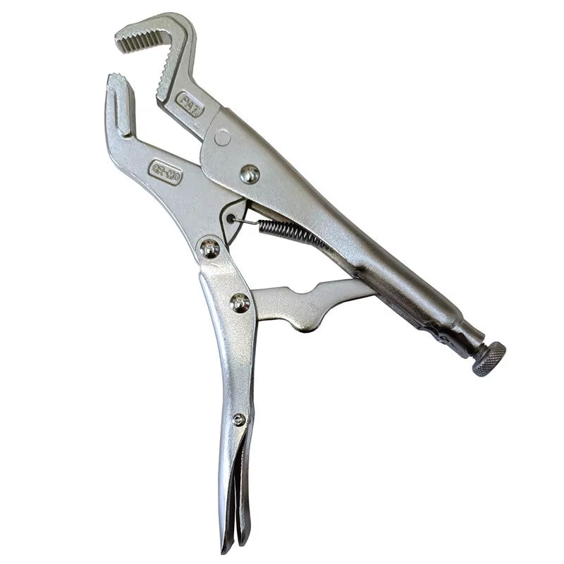 Multifunctional Locking Welding Tool Clamping Pliers Heavy Duty Self-Tightening Pliers Parrot Nose Locking Pliers with Saw-Teeth