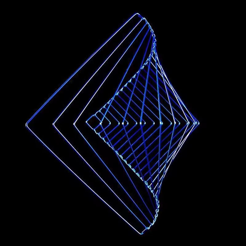 Square Wave Kinetic Spinner Creative Design of Decorative Ornaments Modern Abstract Ornaments Autism ADHD Toys Fidget