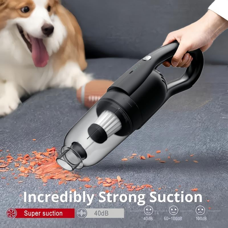 Cordless Car Vacuum High Power, 42000Pa/55W, Robustclean Mini Vacuum with Flexible Hose and Pet Brush, Portable Vacuum for Car Interior Home Cleaning Cleaner Automotive